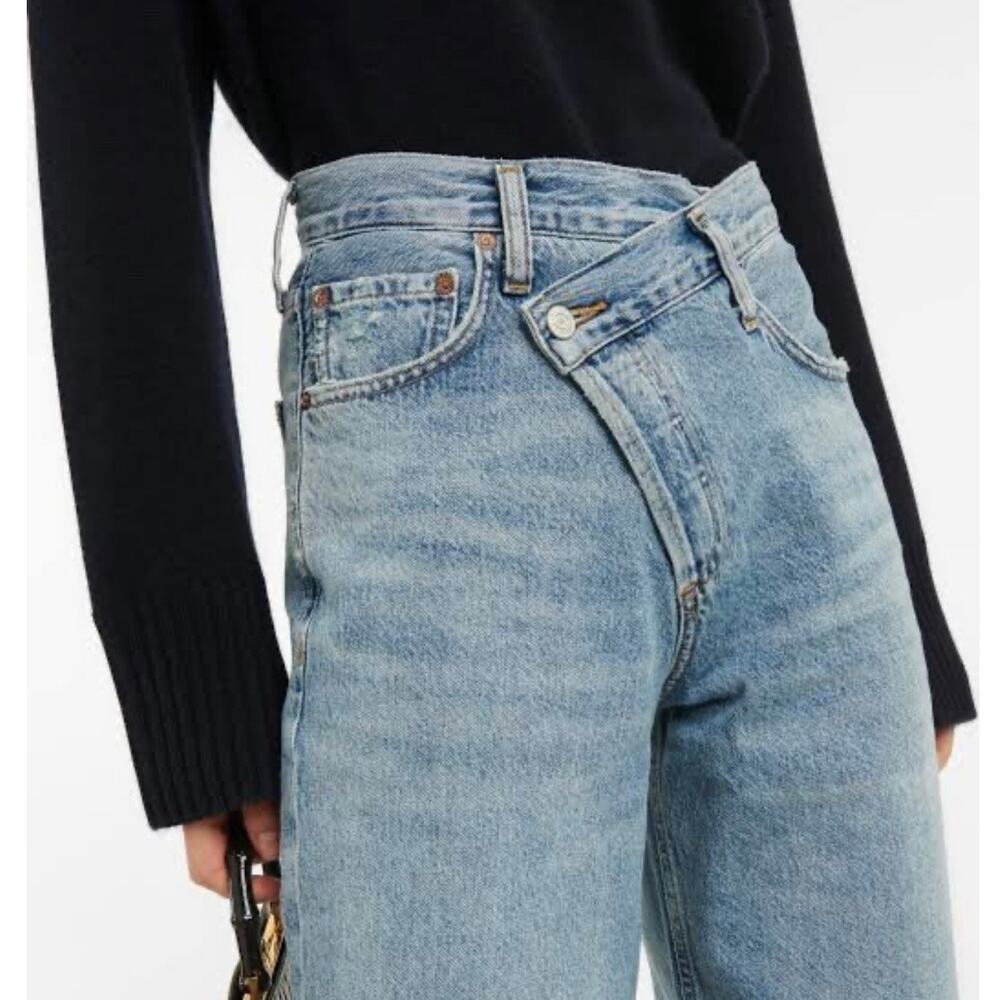 AGOLDE Criss Cross Upsized Jeans Blue Size 30 Organic cotton